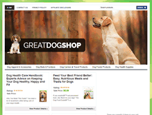 Tablet Screenshot of greatdogshop.com